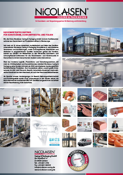 Unternehmensprofil und Produktübersicht Nicolaisen Casing & Packaging GmbH